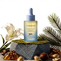 Botol Serum Kaca 20ml Desain Elegan dengan Pipet Tetes untuk Kemasan Serum Perawatan Kulit dan Minyak Esensial, Bentuk Silinder dan Lapisan Semprot