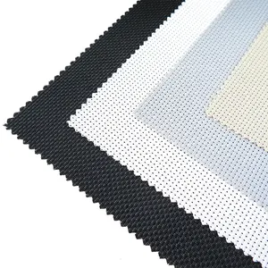 Sunscreen Fabric Manufacturers Cheap Waterproof Transparent Drapery Fire Proof Retardant Sun Shade Sunscreen Fabrics Textiles Roll Wholesale