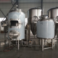 Equipo de Elaboración de Cerveza de Alta Productividad de 1000L, 2000L, 3000L, 5000L, Controlado por PLC, con Capacidades de Procesamiento de Alcohol