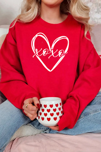 Sudadera de Mujer con Estampado de Corazón Rojo de San Valentín de Dear-Lover Wholesale - Product Image 4