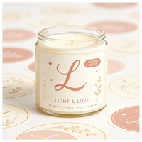 Autocollants personnalisés imperméables pour pots de bougies, étiquettes en vinyle avec logo personnalisé pour mariage, Noël, emballage de bougies, décoration