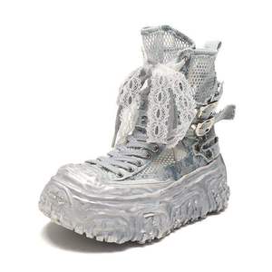 Nouvelles sandales romaines d'été 2026 pour femmes, style montantes respirantes à plateforme avec empeigne en maille et semelle souple - Product Image 4