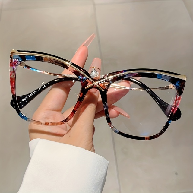 Q910 Hot Fashion Trend 2024 Cat Eye Luxury Eyewear Classic Anti Blue Light Glasses Women Custom Own Logo High Quality