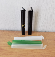 Tubes en plastique pré-ouverts de 90 mm, 98 mm, 109 mm, 116 mm, à presser pour ouvrir, pour emballage de papier à rouler, accessoires pour fumeurs, tubes à cigarettes avec couvercles