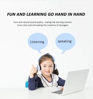 Headphone Berkabel Multi Warna Nyaman untuk Anak-anak dengan Mikrofon, Kabel PVC/TPE, Ringan, Harga Terjangkau, Tahan Air IPX-4