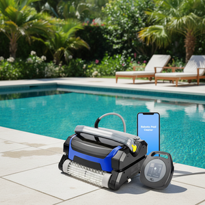 Robot Limpiafondos Automático Inalámbrico para Piscinas, con Tecnología de Escalada de Paredes, para Exteriores, ODM/OEM - Product Image 1