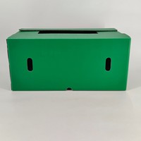 Caisse en plastique pliable pour la logistique agricole, norme européenne, robuste, empilable, emboîtable, recyclable, pour semis et plantes