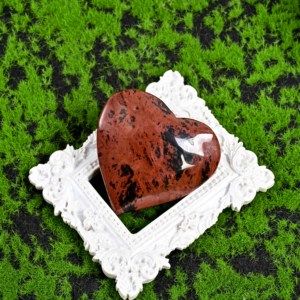 Piedra de Obsidiana Roja Natural Pulida en Forma de Corazón, Cristal de Corazón para Regalo, Venta al Por Mayor - Product Image 2