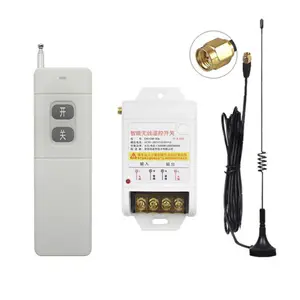 C40 380V 80A Wireless Remote Control Switches Kit with Sucker Antenna 4000M Long Distance Remote Switches Kit for Water Pump