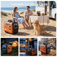 EPA Sertifikalı 4000W/5000W Ev Tipi Portatif Benzinli Jeneratör Geri Tepmeli Çalıştırmalı 4 Zamanlı Sessiz İnvertör 60Hz Tek Silindirli