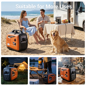 EPA Certified 4000W/5000W Portable Gasoline <b>Generator</b> for Home Use Recoil Start 4-Stroke Silent Inverter 60Hz Single Cylinder - Product Image 5
