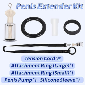 Kit Estensore e Pompa per Pene, Dispositivo di Trazione Regolabile per Allenamento, Giocattoli Sessuali per Adulti, Dispositivo di Ingrandimento Maschile a Doppio Uso - Product Image 3