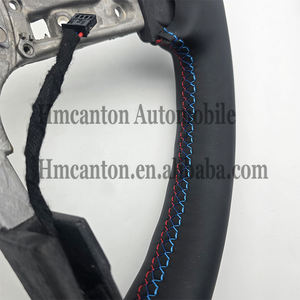 Самая популярная гладкая кожа <span class=keywords><strong>M</strong></span> Performance Автомобильное рулевое колесо для BMW F10 F30 F90 F01 F02 F12 F13 Автомобильное рулевое колесо - Product Image 3