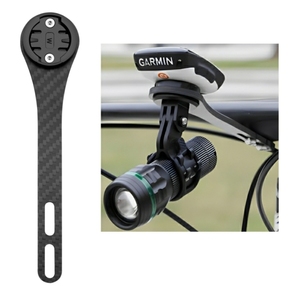 Briviga Fahrradcomputer-Halterung Taschenlampenhalterung aus Kohlefaser Passend für Garmin/Bryton/<span class=keywords><strong>Wahoo</strong></span> Fahrradcomputer-Halterung Fahrradlenker-Halterung - Product Image 3