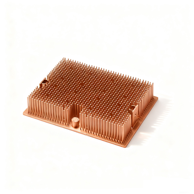 Custom Copper and Stainless Steel Heat Sink with Wire EDM for High Power LED Cooling and Electronic Device Thermal Management