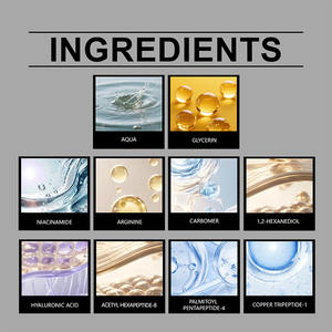 แอมพูลไฮยาลูรอนิก แอซิด ฉลากส่วนตัว ผสม GHK-Cu ทองแดง ลดเลือนริ้วรอย ผสมไหมเปปไทด์ คอลลาเจน แอมพูลเปปไทด์สำหรับการวิจัย บรรจุในขวดและกล่อง - Product Image 6