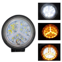 Accessoires de voiture 4 pouces 36W Large View Round Dual Color Flashing LED Work Light 12V pour Offroad Luz De Trabajo Led 4 pouces 36w