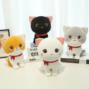 Peluches Plushies Soft Custom Simulation Kitten Rag Anime Stuffed Animal Plush Toys Children Sleeping Cat Doll Pillow