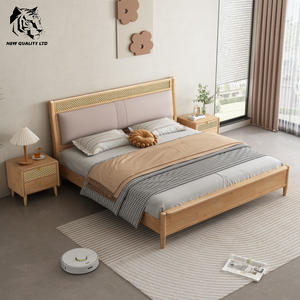 china supply lowest price custom logo large stock ship immediately storage <b>bed</b> new fashion bedroom furniture wood full <b>size</b> <b>bed</b> - Product Image 2