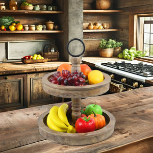 Brown Box Natural Single Wood Storage <b>Trays</b> Modern Rectangle American Style Sales China Factory Price Wood Serving <b>Tray</b> Rustic - Product Image 1