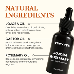 Haargroei Behandeling Olie Hoofdhuid Verzorging Rozemarijn Hydraterende Versterking Vermindert Uitval Voedt Follikels Dikker Haar - Product Image 2