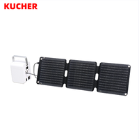 Panneau solaire monocristallin pliable Kucher SP21W noir 21W ETFE avec 22% d'efficacité, ports USB-A/Type-C pour utilisation en extérieur