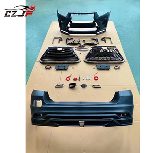 CZJF Kits modifiés mises à niveau <span class=keywords><strong>LX</strong></span> 570 nouveaux Styles voiture pare-chocs avant arrière Kits de carrosserie pour Highland-er 2012 2013 <span class=keywords><strong>2014</strong></span> noir de carbone - Product Image 3