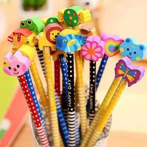 Ensemble <span class=keywords><strong>de</strong></span> crayons en bois Yichen, dessin animé, mine noire, gomme intégrée, pour enfants, élèves <span class=keywords><strong>de</strong></span> maternelle et primaire, fournitures scolaires et <span class=keywords><strong>de</strong></span> bureau - Product Image 1