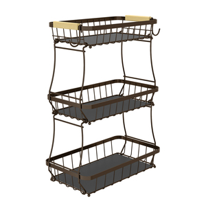 Portafrutta da Cucina in Ceramica a 3 Ripiani Staccabili per <span class=keywords><strong>Frutta</strong></span>, Verdura, Snack e Dessert - Product Image 3