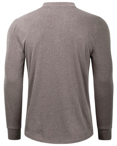 T-shirts décontractés basiques pour hommes, Henley thermique à boutons, manches longues, personnalisables ODM OEM pour hommes et garçons, sport et plein air - Product Image 5