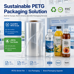 ฟิล์มหด PETG ฟิล์มหดแบบม้วน PETG ความหดตัวสูง พิมพ์ได้ สำหรับฉลากขวด บรรจุภัณฑ์  ผู้จัดจำหน่ายแบบม้วน - Product Image 5