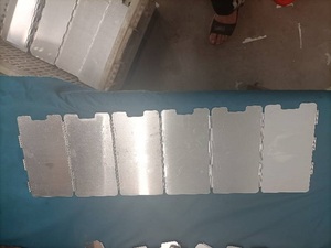 户外铝制野营折叠迷你挡风玻璃便携式6板炉灶挡风玻璃带提包 - Product Image 6