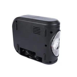 Çanta lastik şişirme ile Mini portatif LED ışık 12V araba hava pompası hava kompresörü