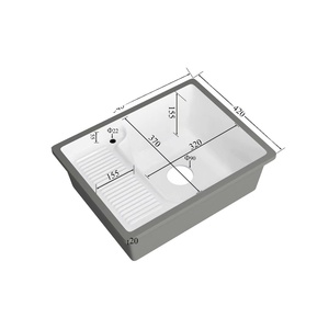 Lavabo <span class=keywords><strong>de</strong></span> Cerámica Estilo Moderno <span class=keywords><strong>de</strong></span> Chaozhou <span class=keywords><strong>para</strong></span> Lavandería <span class=keywords><strong>de</strong></span> Hotel con Desagüe <span class=keywords><strong>para</strong></span> Lavar <span class=keywords><strong>Ropa</strong></span> - Product Image 1