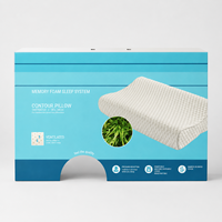 Boîte d'emballage en carton ondulé personnalisée pour oreiller en mousse à mémoire de forme et présentoir de vente au détail pour textiles de maison