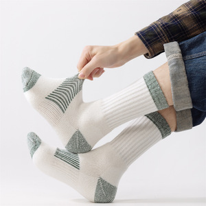 Men's Merino <b>Wool</b> Mid-Calf <b>Socks</b> Thickened Warm Sports Hiking Ski <b>Socks</b> Insulated Buffering Winter Outdoor - Product Image 2
