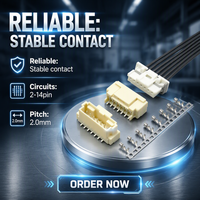 Connecteur fil-carte de haute qualité, pas de 2,0 mm, équivalent au terminal à sertir Molex DuraClik, vente en gros en vrac