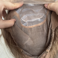 Prothèse capillaire médicale en soie, entièrement nouée à la main, sans colle, en cheveux humains vierges chinois, respirante et antidérapante, pour l'alopécie et la perte de cheveux