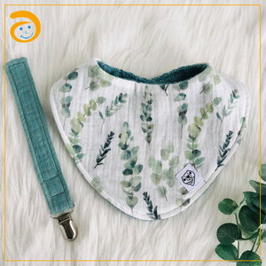 Pamuklu Muslin Önlük Emzik Klipsleri Zincirli Emzik Tutucu Emzik Zinciri Bebek Beslenme Bebek Aksesuarları - Product Image 2