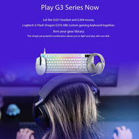 Casque de jeu sans fil supra-auriculaire Logitech G321 avec annulation active du bruit en mode double 5.2, microphone détachable, 20 heures d'autonomie