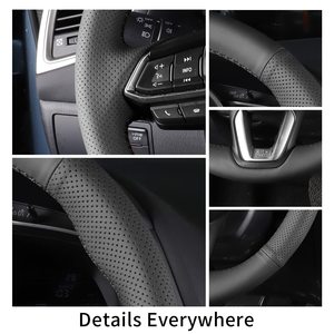 Nuovo Design coprivolante in pelle artificiale in fibra di carbonio per <span class=keywords><strong>Toyota</strong></span> Camry RAV4 ibrida <span class=keywords><strong>Corolla</strong></span> Cross Avalon TRD Interior - Product Image 4