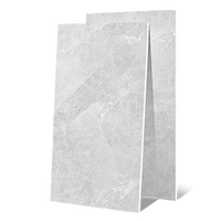 Carrelage en porcelaine moderne effet marbre blanc brumeux 900x1800mm, facile à nettoyer, imperméable, pour sol/mur, salle de bain, salle à manger, salon, hôtel