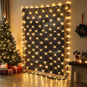 Outdoor Christmas <b>Net</b> <b>Lights</b>,12FT X 5FT LED String <b>Light</b>,Connectable <b>Light</b>,Plug in for Garden Tree Bushes,Holiday Wedding Party - Product Image 5