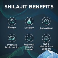 Pommade de résine de Shilajit Premium 50g, Bestseller Amazon, Supplément d'extrait liquide végétal de qualité alimentaire riche en vitamines, Gel sauvage