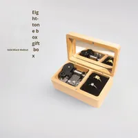 Boîte à musique en bois Yiyu Hot Pick pour demande en mariage, boîte à huit tons Sky City, cadeau pour petite amie, Saint-Valentin, boîte cadeau musicale