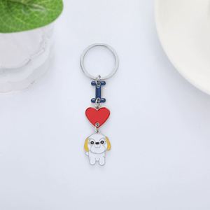 Llavero de Aleación de Zinc con Diseño de Hueso para Mascotas, Pequeño Regalo Promocional, Joyería para Llaves de Coche, Colgante 'I Love My Dog' - Product Image 3