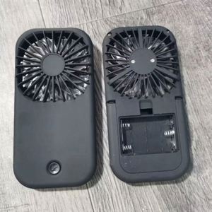 Custom Logo Portable Battery Handheld and Placed on Desktop With Stand Mini Fan for Summer Party Office Travel Outdoor - Product Image 5