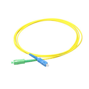 สายแพทช์ไฟเบอร์ออปติกคุณภาพสูง SM 3 เมตร แบบ Simplex SC APC ถึง SC UPC สำหรับเครือข่ายสายเคเบิล 5G/4G/3G/2G POE FTTH/GPRS - Product Image 1