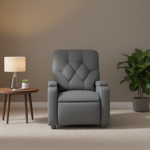 Sillón Reclinable de Masaje Gris, Masaje Corporal Completo, Conexión Eléctrica, Control Remoto Inalámbrico, Uso Doméstico - Product Image 2