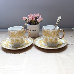 Service de Table en Porcelaine Dorée Élégant – Ensemble de Tasses à Café Dorées de Luxe Écologiques pour la Maison et les Hôtels - Product Image 4